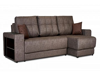Угловой диван BOSS 3.0 XL велюр Alkantara серый