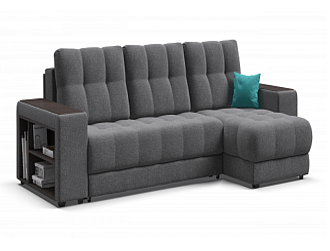 Угловой диван BOSS 3.0 XL рогожка Malmo серый