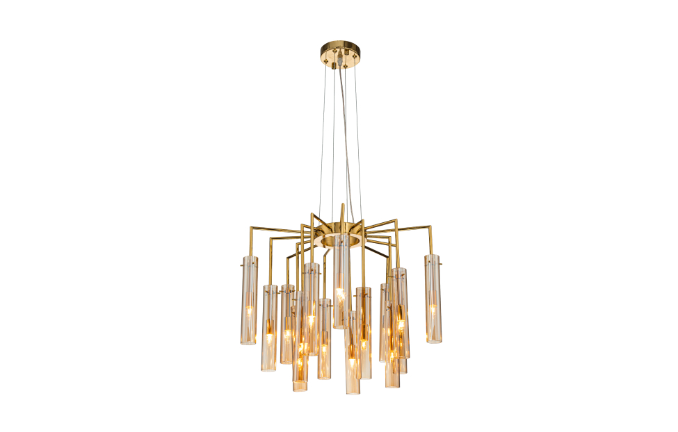 Подвесная люстра Orgel (золото) D555*H435/1635 15*G9*25W