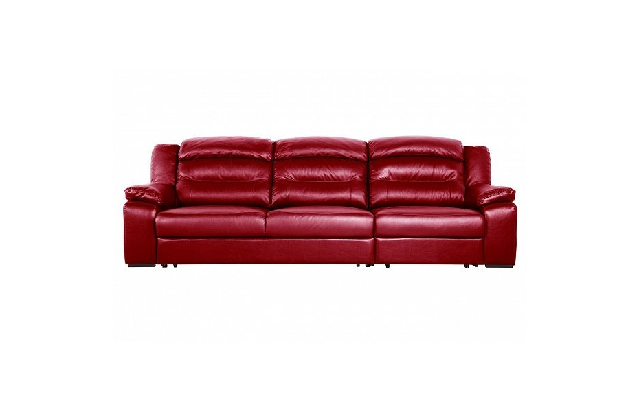 Диван Модульный Денвер 3 р , Красный, Кожа Teraldi Dalia Home Collection