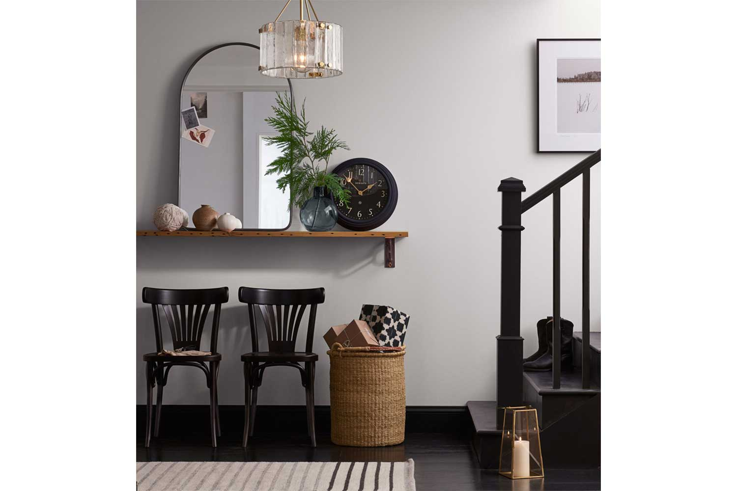 Зеркало Arch M Black в тонкой раме Smal Ангстрем