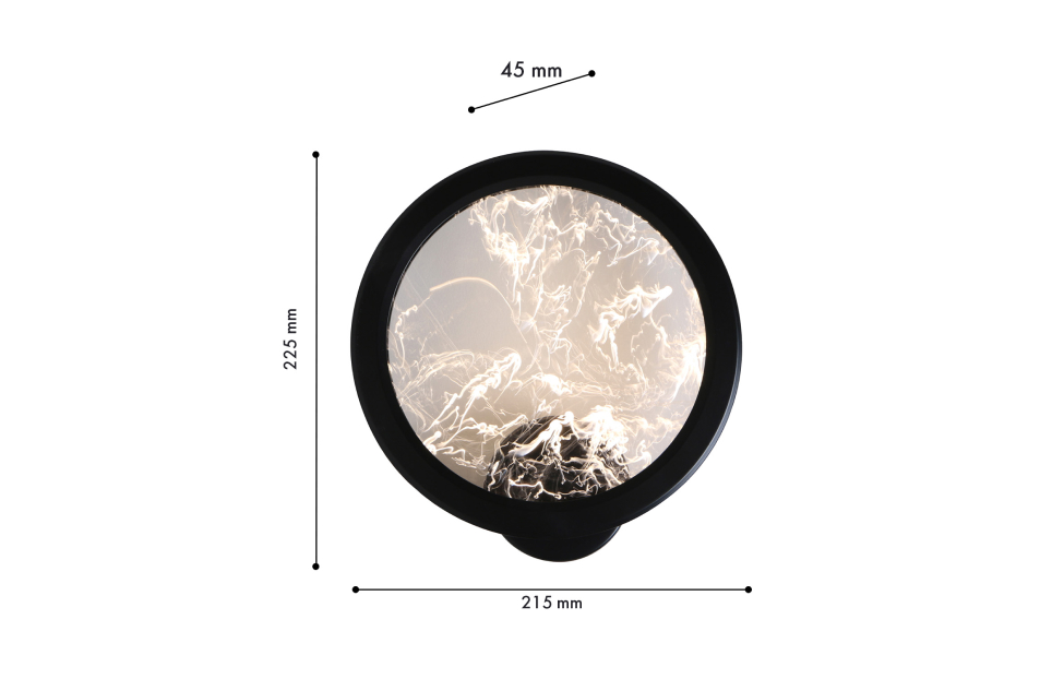 Настенный светильник Imma (чёрный) D45*W215*H225 LED*10W Ангстрем