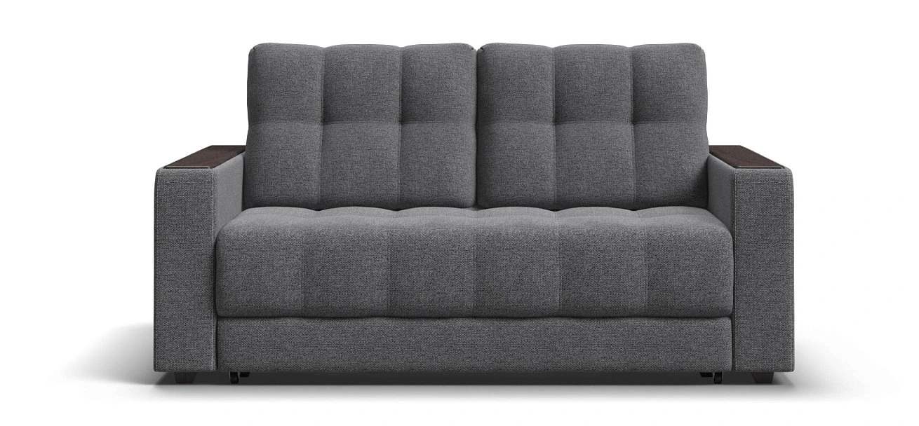 Диван Босс 2х местный Рогожка Мальмо серый