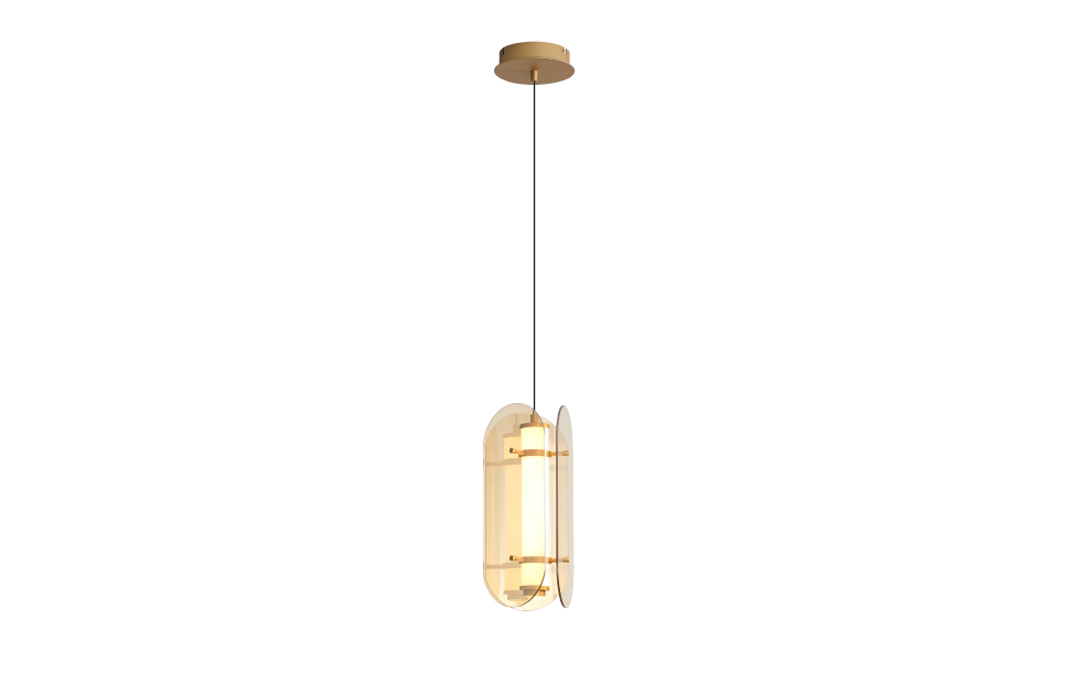 Подвес Fada (янтарный) D190*H420/1925 LED*12.6W Ангстрем