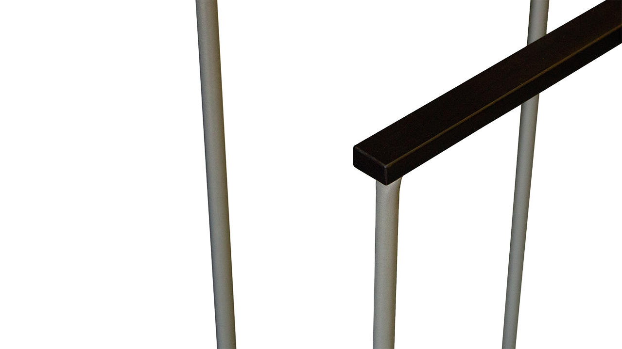 Вешалка костюмная «Верис» 2 (Венге/Металлик)