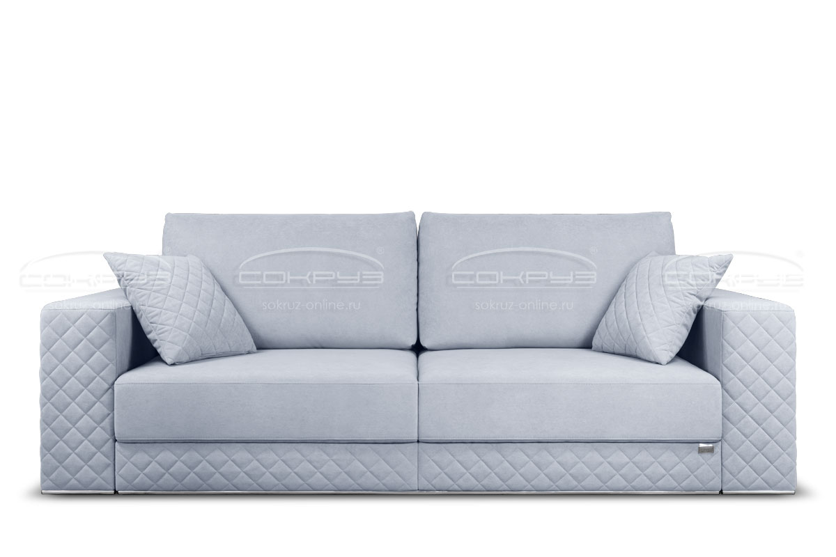 Прямой диван Лаура А, сиреневый