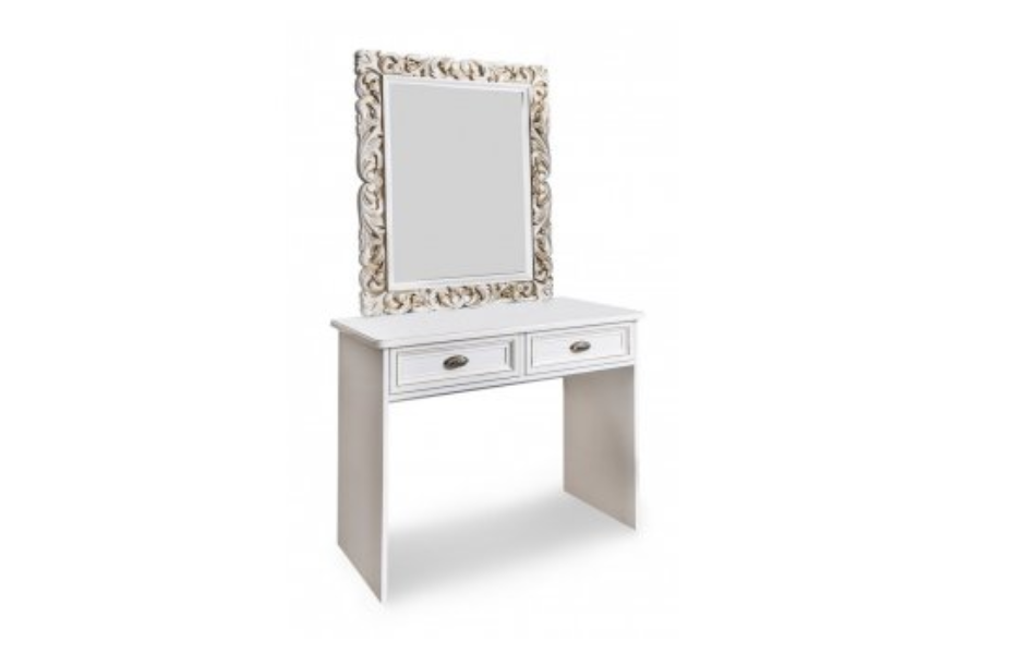 ТУАЛЕТНЫЙ СТОЛИК НАТАЛИ БЕЛЫЙ ГЛЯНЕЦ