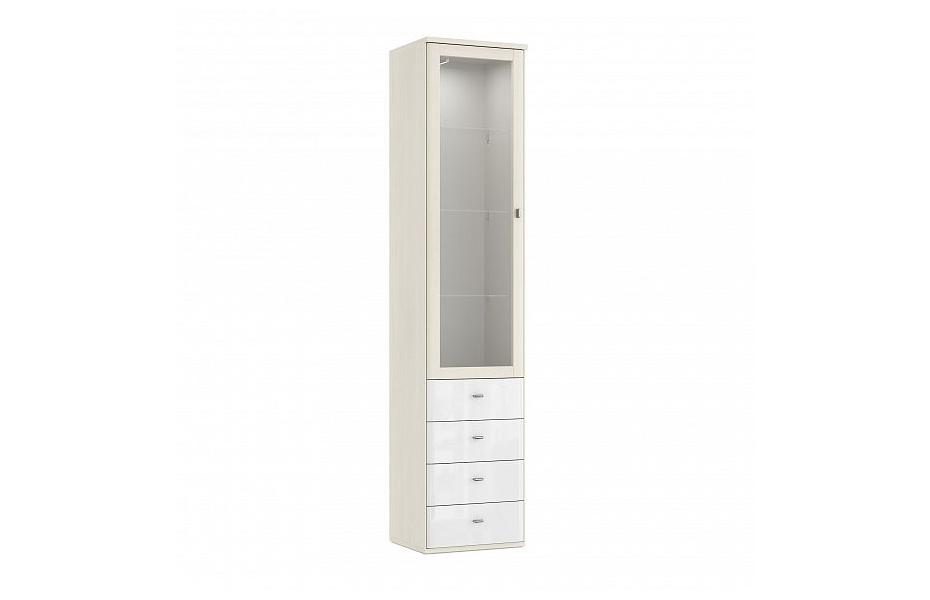 ШКАФ-ВИТРИНА СО СТЕКЛЯННЫМИ ПОЛКАМИ ELEGANTE LE4371.2 Dятьково Design - ДЯТЬКОВО