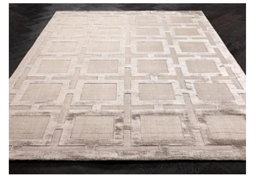 Индийский ковер из арт-шёлка и хлопка «EATON RUG» BEIGE 170 x 240 см