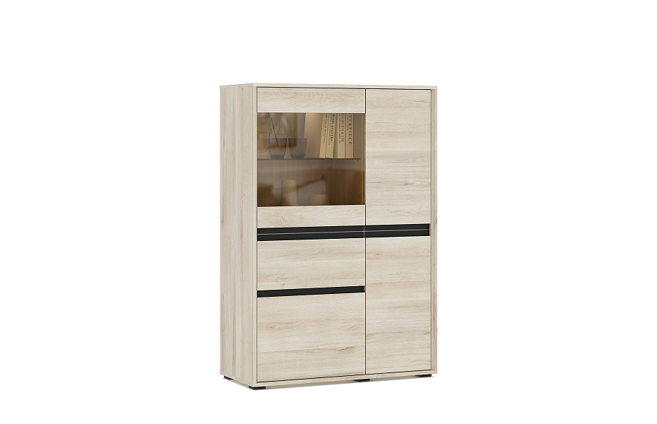ШКАФ-ВИТРИНА LUNA LN1022.1 Dятьково Design - ДЯТЬКОВО