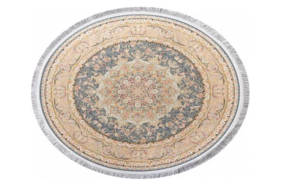 Иранский ковер из полиэфирного шёлка и акрила «ARMAN» AISAN-DBLU(Round) 120 x 120 см