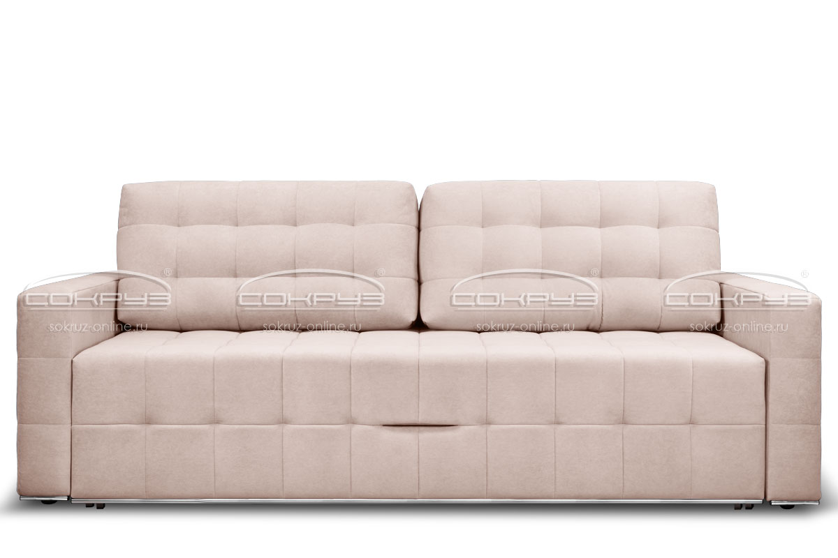 Прямой диван Аргус В, пудровый