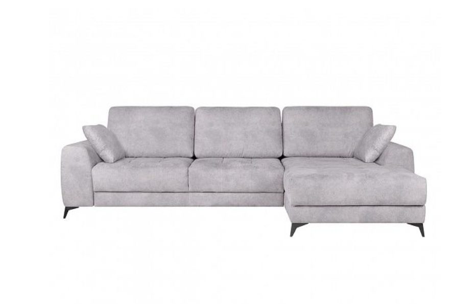 Угловой диван Монако с канапе 97/29, Серый, Ткань Tornado Silver