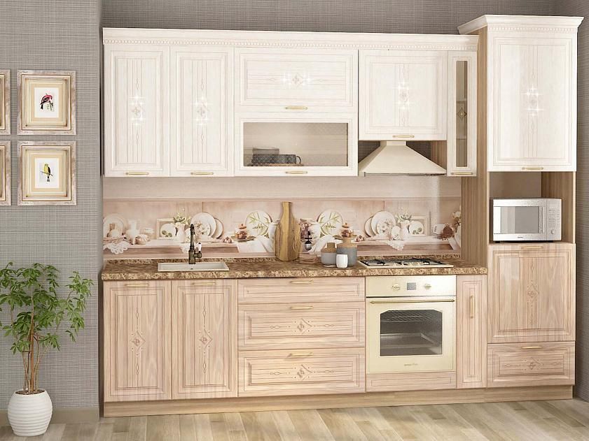 Кухонный гарнитур Шарлотта 15 (ширина 300 см) 