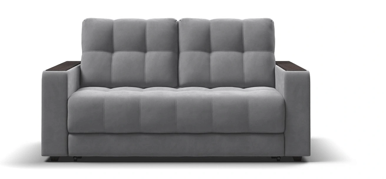 Диван Босс 2х местный Велюр Монолит сталь