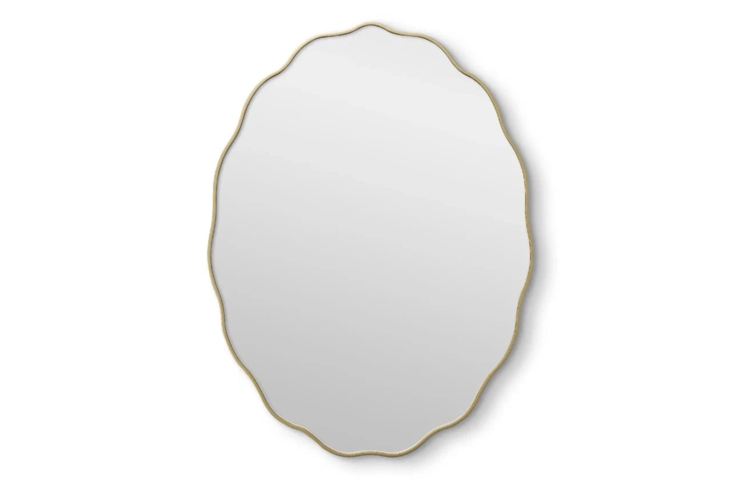 Fancy Oval Gold Зеркало в тонкой раме Smal Ангстрем