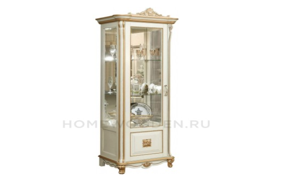 Шкаф с витриной Алези 8 Люкс П350.08л Мебель Белоруссии