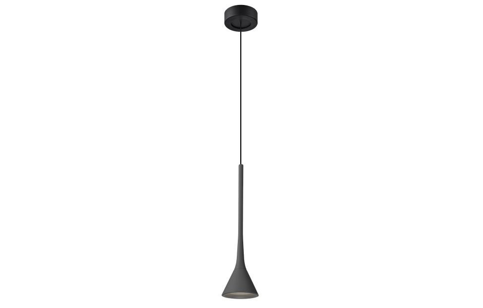 Подвес Klokken (чёрный) D120*H500/1500 LED*6W Ангстрем