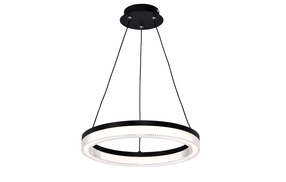 Подвесная люстра Cirkler (чёрный) D400*H100/1500 LED*21W Ангстрем