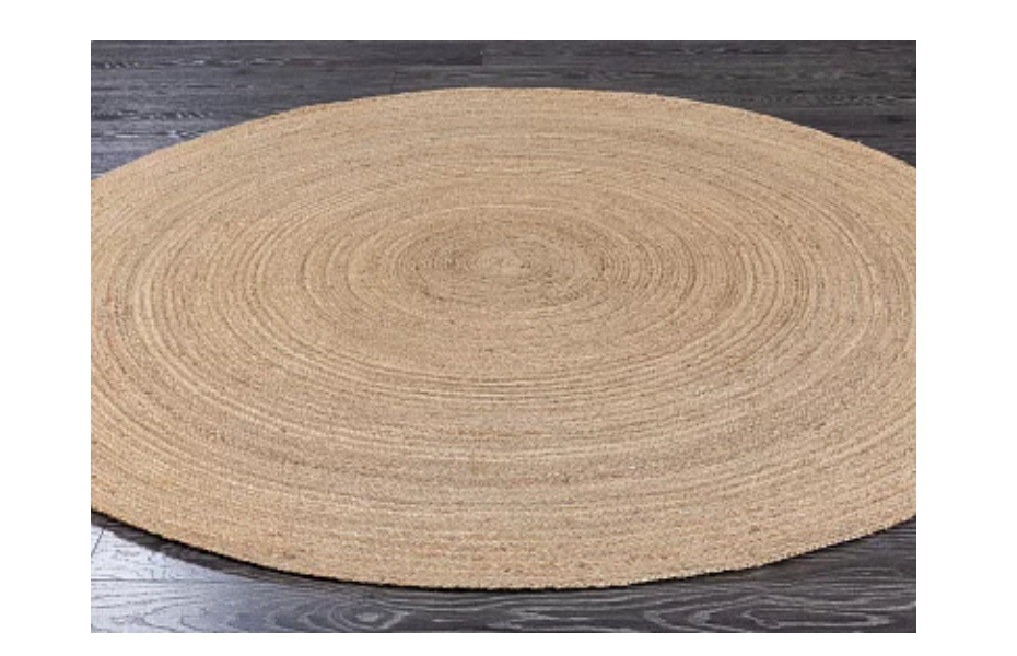Индийский ковер из джута «JUTE» BEIGE(Round) Мир ковров