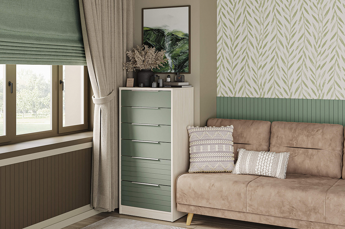 Комод  Scandinavia Colors (зеленый дым)