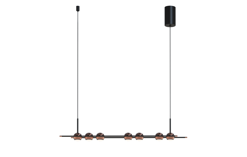Подвесная люстра Sturm L800*W65*H1500/1675 7*LED*4W Ангстрем