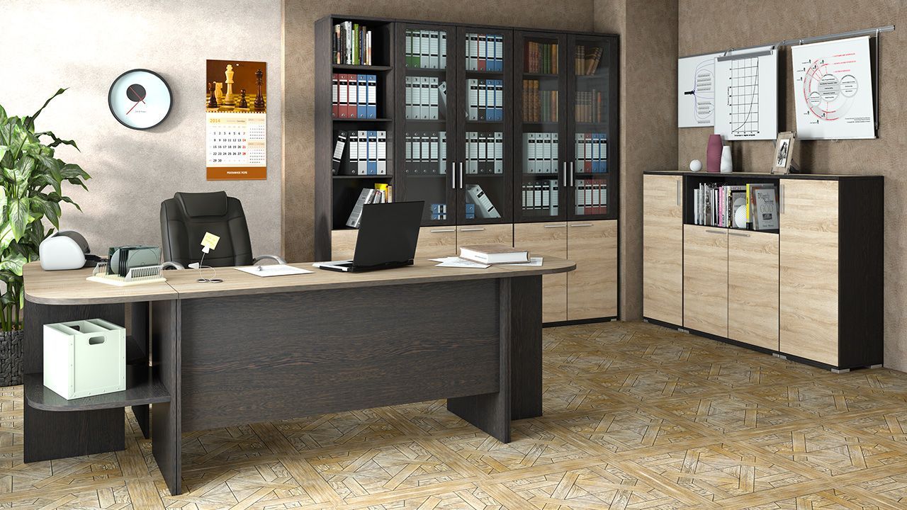 Набор офисной мебели для кабинета руководителя №2 «Успех-2» - ГН-184.002