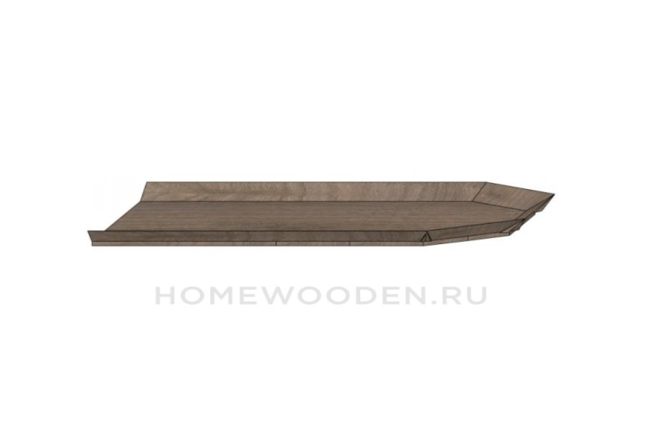 полка 51БП - размер 1252x66x700 Мебель Белоруссии