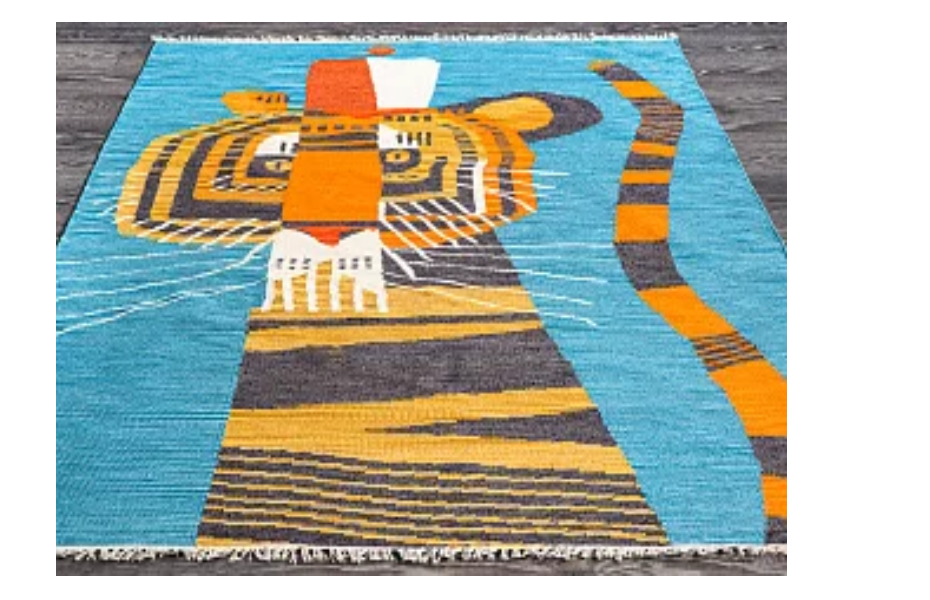 Индийский ковер из хлопка «ARCTIC KILIM» TIGER-MLT Мир ковров
