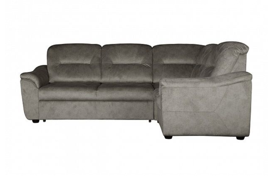 Угловой диван Милтон с тумбой , Серый, Ткань Goya Steel