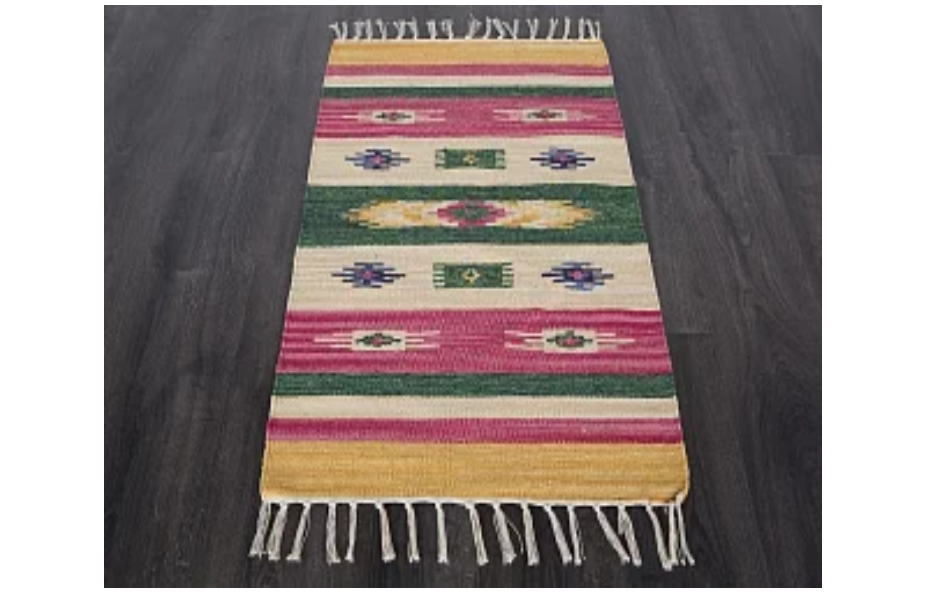 Индийский ковер из хлопка «KILIM COTTON» CT203-MIX Мир ковров