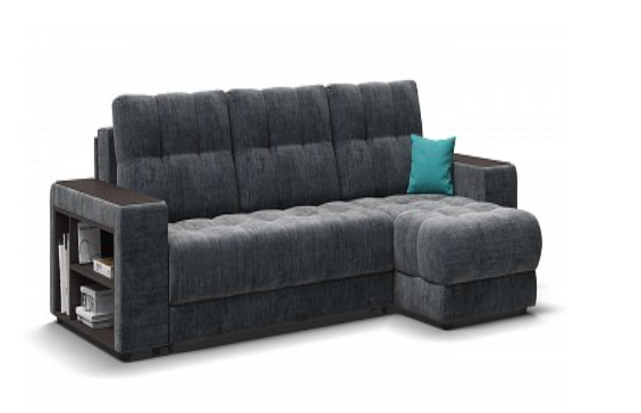 Угловой диван BOSS 3.0 XL Шенилл Gloss карбон