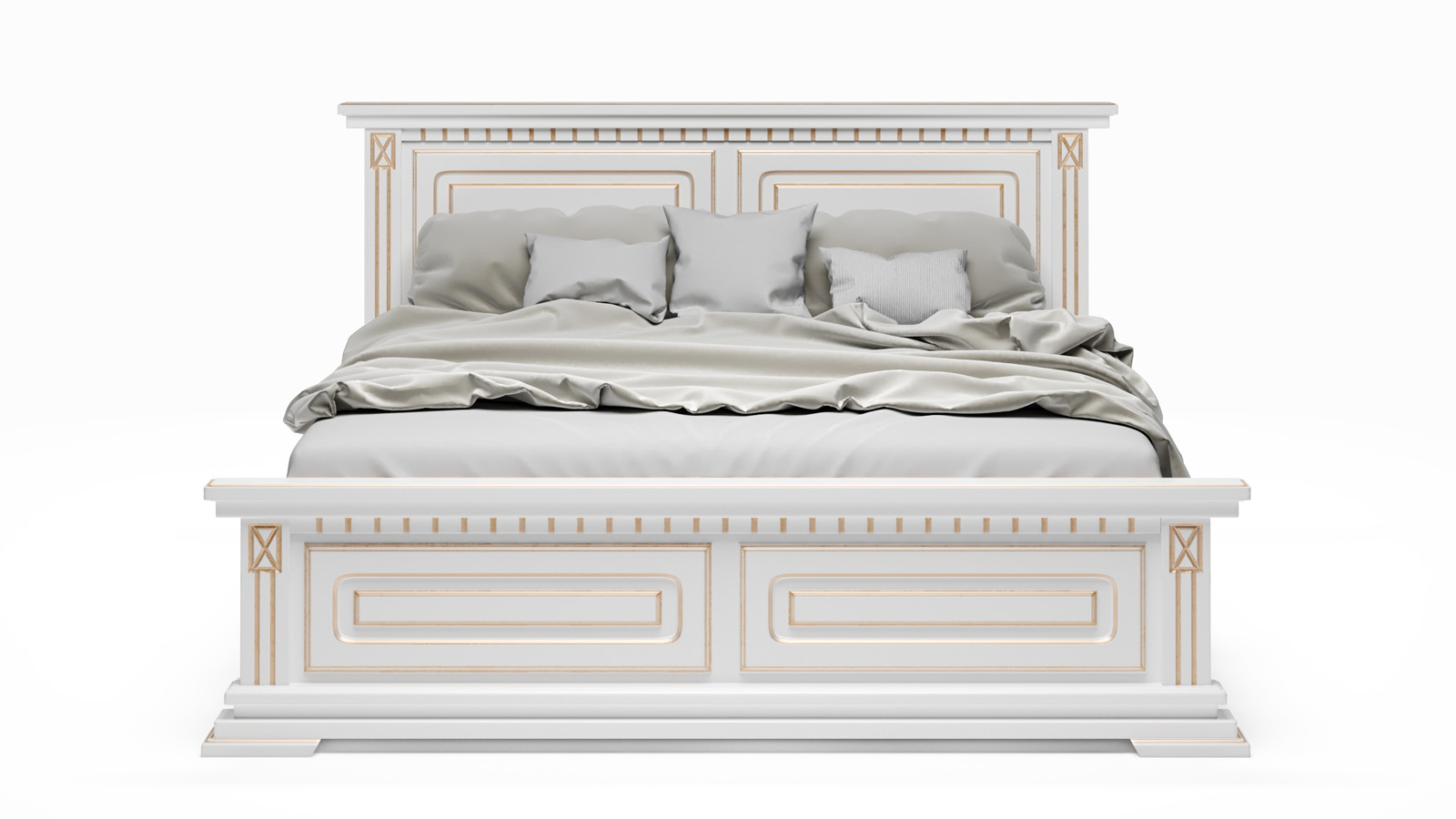 Кровать из массива RIVIERA White Askona - АСКОНА