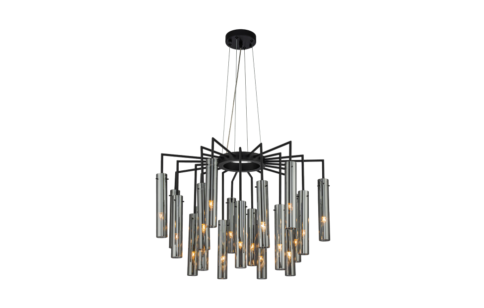 Подвесная люстра Orgel (чёрный) D645*H445/1645 21*G9*25W Ангстрем