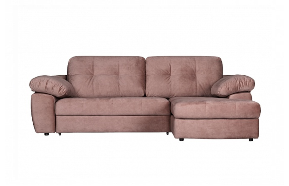Угловой диван Скай с канапе , Розовый , Ткань Noel Desert