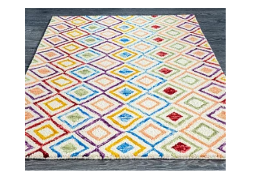 Индийский ковер из шерсти «VIBRANT» VIB01-IVORY 152 x 229 см