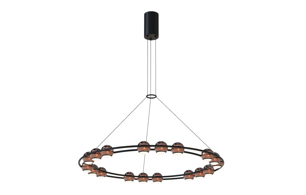 Подвесная люстра Sturm D650*H1500/1675 18*LED*4W