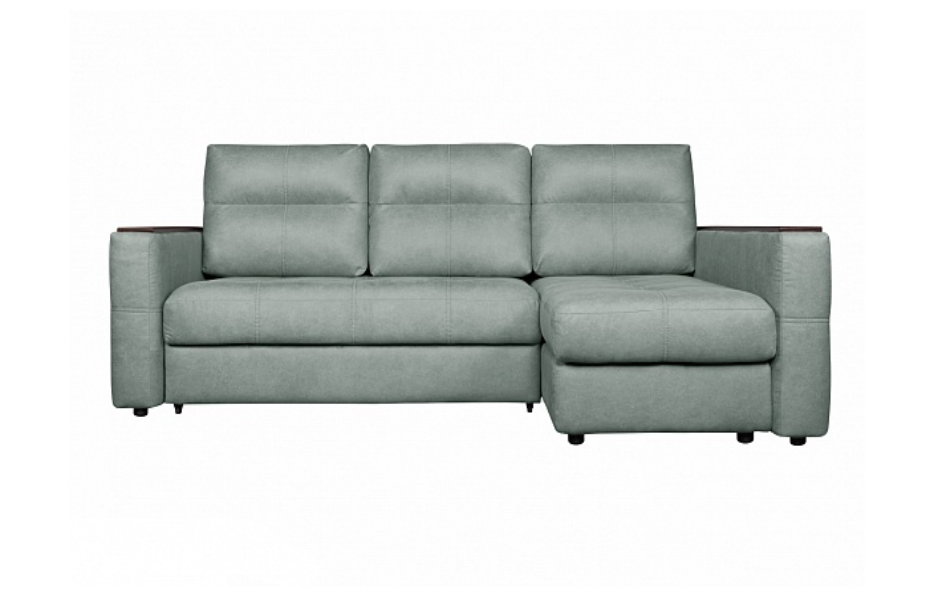 Угловой диван Дрим с канапе 241 с накладкой , Зеленый, Ткань Fulton Mint