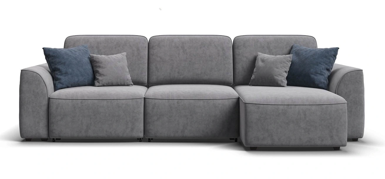  Угловой диван Кинг Велюр Роял агат