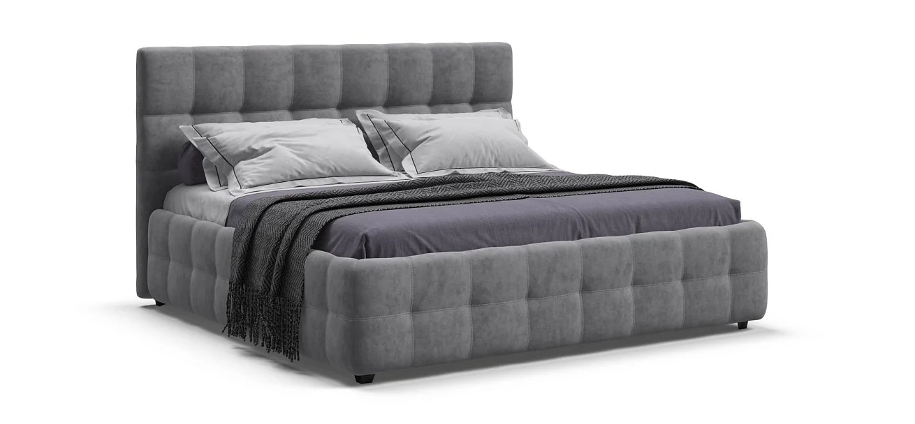Босс Кровать+ПМ 180*200 велюр Роял агат Divan BOSS - ДИВАН БОСС