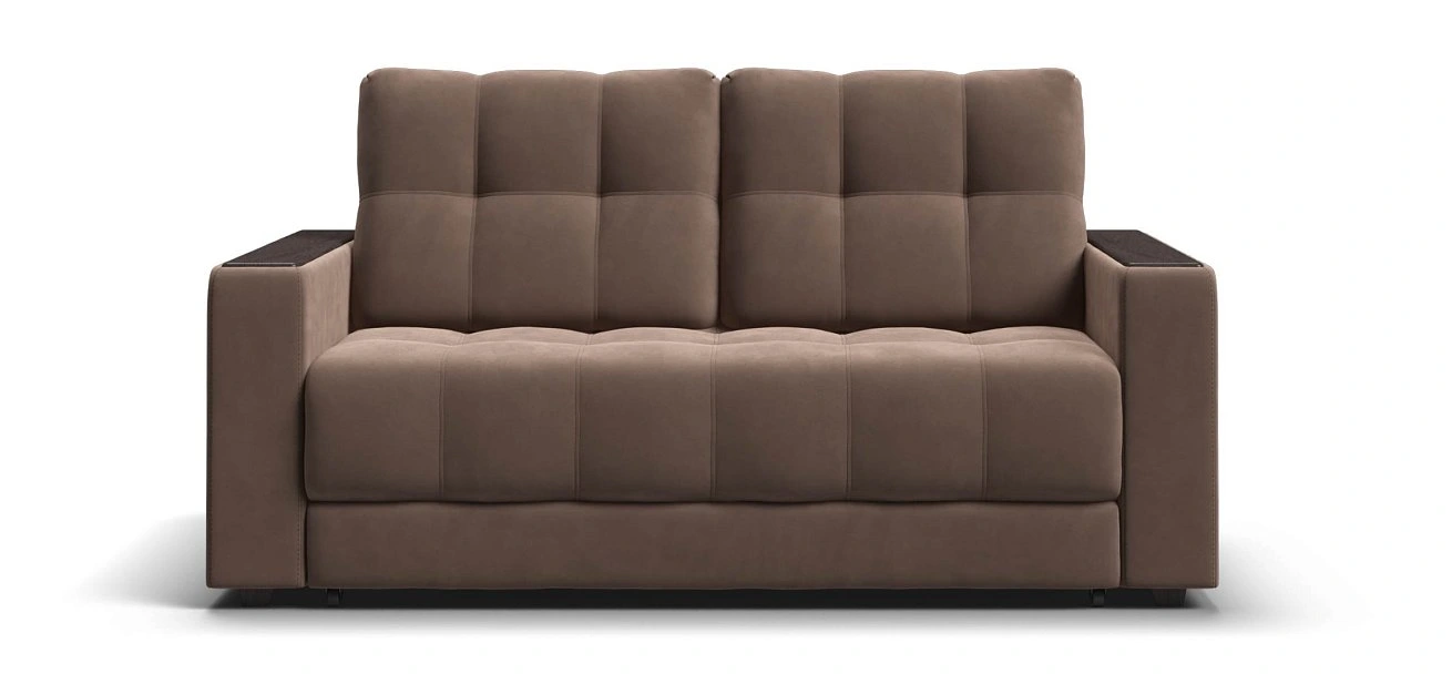  Диван Босс 2х местный Велюр Монолит мокко