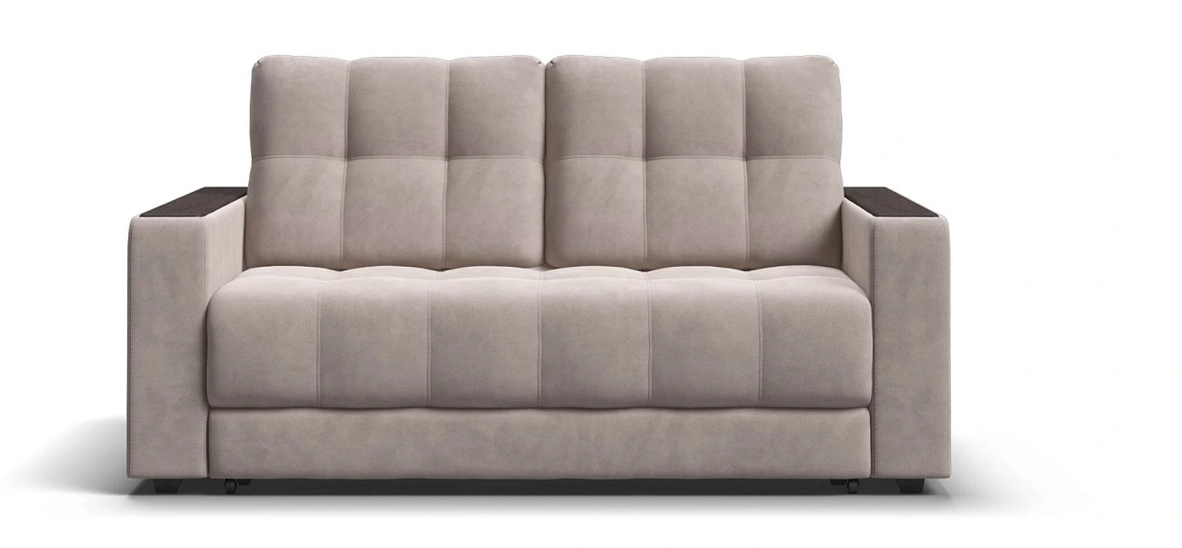  Диван Босс 2х местный Велюр Монолит латте