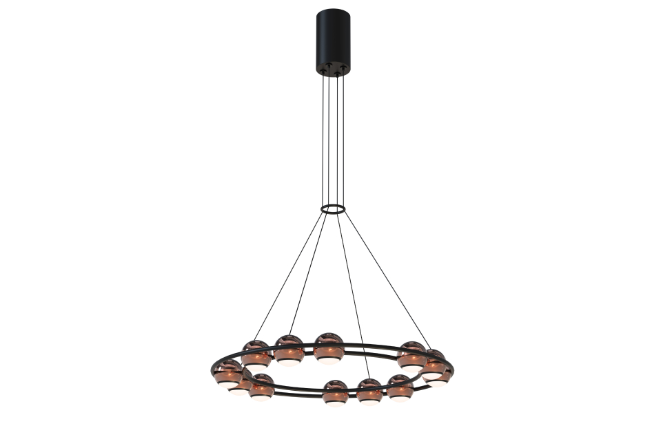 Подвесная люстра Sturm D450*H1500/1675 12*LED*4W Ангстрем