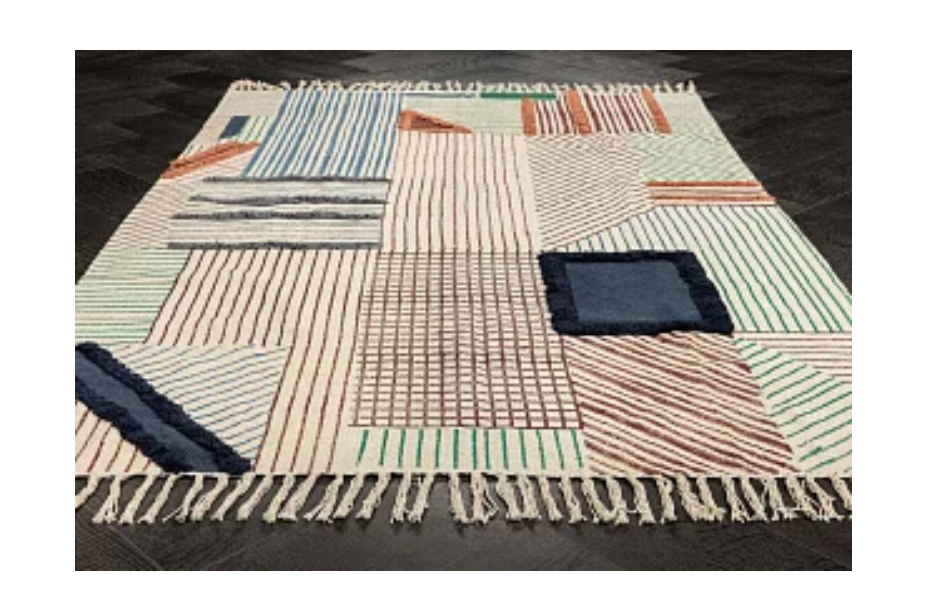 Индийский ковер из хлопка «KILIM PRINT» MLT-1 Мир ковров