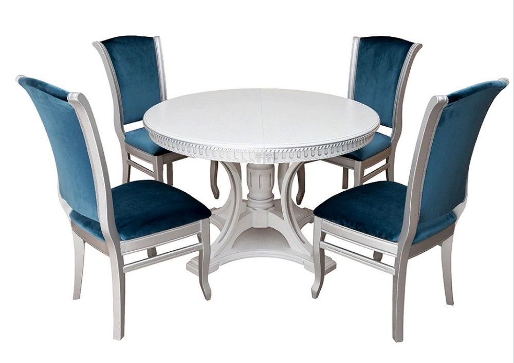 Стол "Мальта-3" круглый + 4 стула "Стиль"