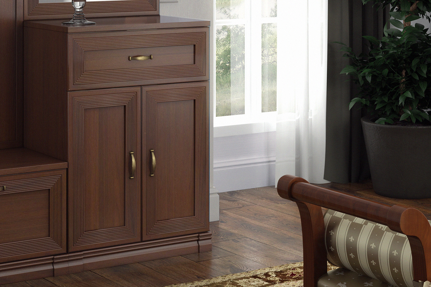 Тумба Адажио АГ-112.05 (Я16) коричневая