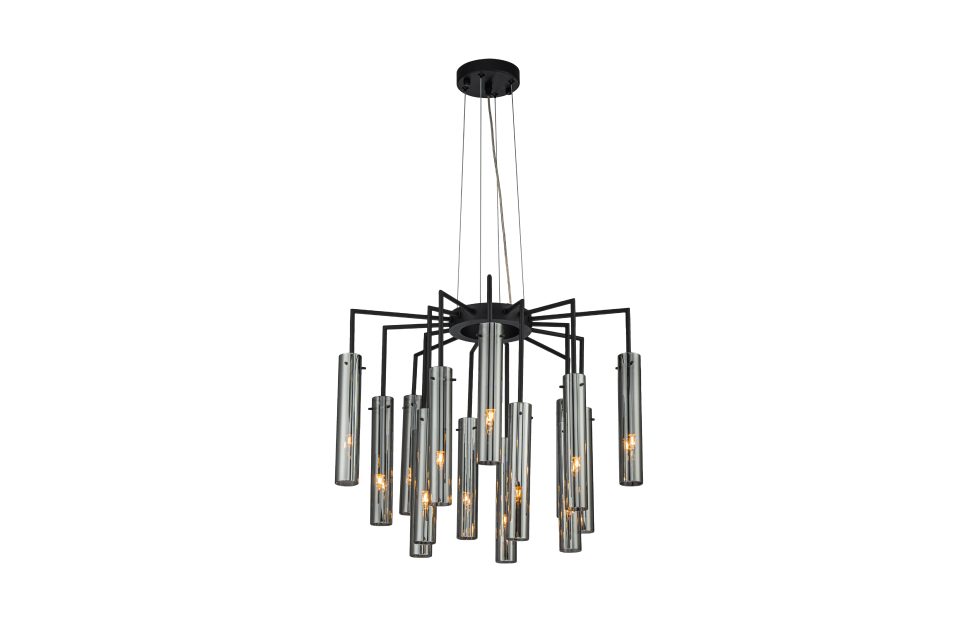 Подвесная люстра Orgel (чёрный) D555*H435/1635 15*G9*25W Ангстрем