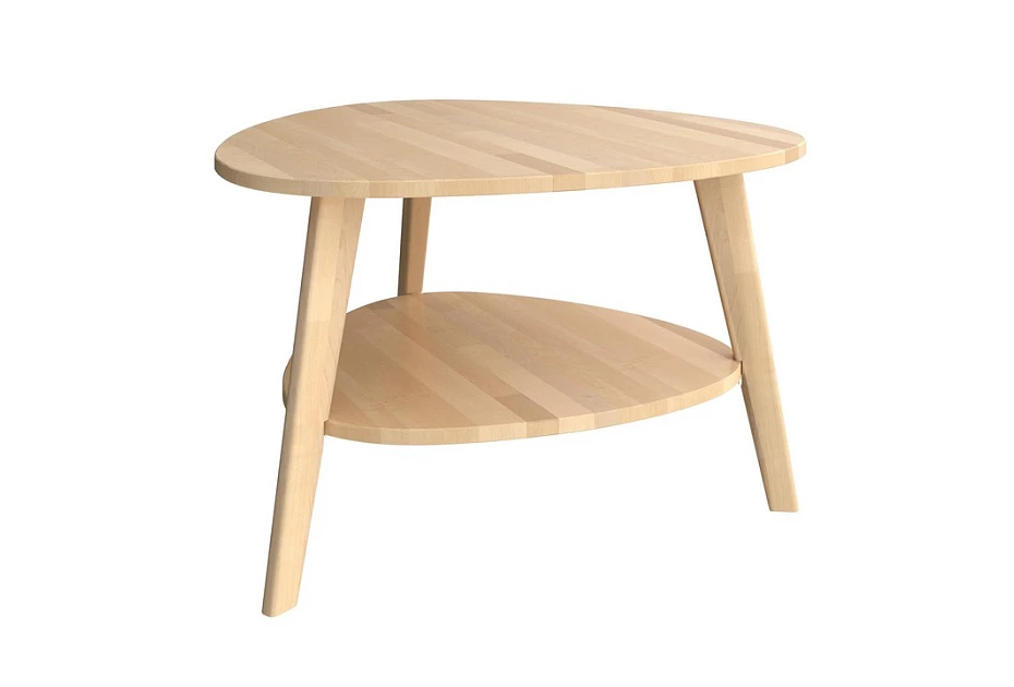 Журнальный стол Kolmio из массива — 78×77×50 см