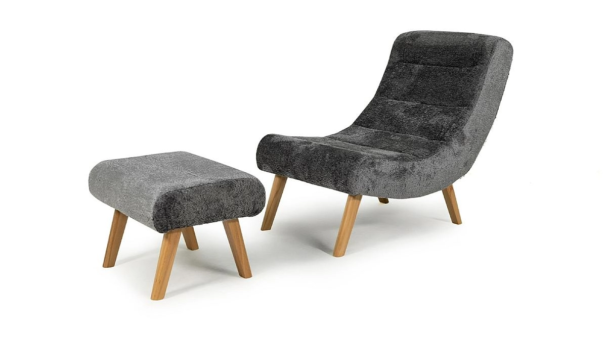 Кресло + пуф Сабья Альпина Shadow