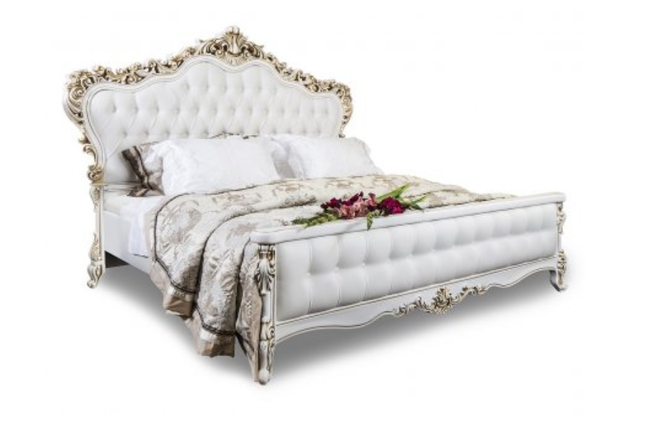 КРОВАТЬ АННА МАРИЯ 180Х200 СМ БЕЛЫЙ МАТОВЫЙ 